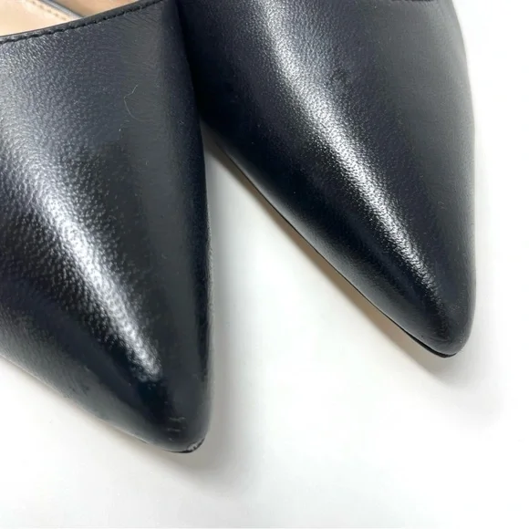 Town Shoes d'Orsay Black Leather Stiletto Heels Size 39 - Picture 12 of 14